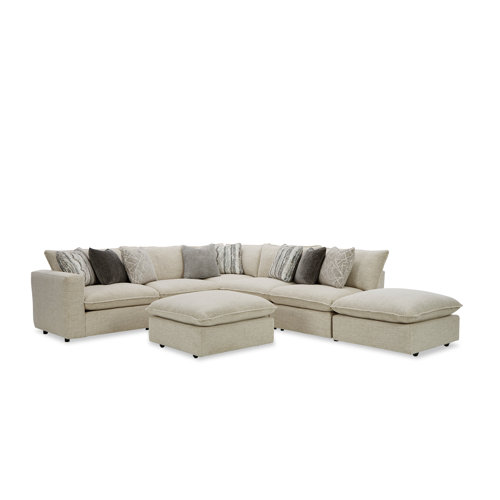Farmhouse & Rustic Solid Wood Frame Sectional Sofas Birch Lane